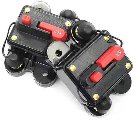 Disjoncteur, Disjoncteur Différentiel Disjoncteur 12 V 24 48 V CC 20 A 30 A 50 A 60 A 80 A 100 A 150 A 200 A 250 A 300 A for voiture et camion, fusible réarmable, protection contre la tension(150A)