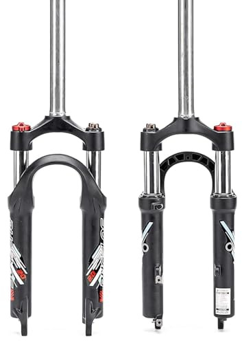 AEYINO 20 Zoll Federgabel für Klappfahrrad mit 50mm Federweg | 28.6mm Threadless Straight Sorgt für sanfte Dämpfung, 9*100mm QR mit Schnellspanner und manuelle Sperre