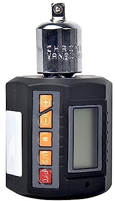 BINGNU Clé dynamométrique, Adaptateur de couple numérique Compteur électronique avec écran LCD Mesurer le en Nm/Kg-Cm/Ft-Lb Plage clé dynamométrique 20-200Nm(ENC-135)