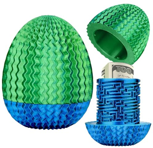 Mystery Egg Puzzle Box Easter Gift, 3D Printed Fidget ADHD Toy, Easter Gifts for Kids Adults, Reusable Surprise Box Funny Birthday Gifts for Men Women.