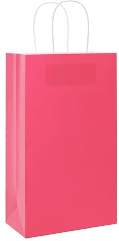 Lumanois Papiertragetaschen 50 STK. mit Henkeln Rosa 21x11x36 cm,2.17kg,4101659