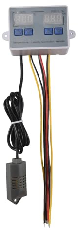 Harewtwy XK-W1099 Doppio Termostato Digitale Umidostato Incubatrice per Uova Temperatura Umidità Regolatore Regolatore Termometro Igrometro 110 V-220 V