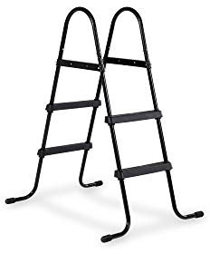 EXIT Toys Pool Ladder Child-Friendly Ladder with Railing for Pools - Anti-Slip Steps - Easy to Move - For Frame Height 2-2.3ft - Black