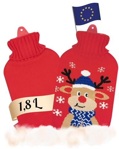 soxo Lustige Wärmflasche Mit Bezug Geschenk Für Frauen Männer Geschenke Lustig Wärmeflasche Rentier