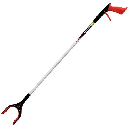The Helping Hand Company Street Master Pro Gelstreugreifer für Erwachsene, Müllsammler mit bequemem Gel-Griff, Mehrzweck-Müllgreifer mit 90 Grad drehbarem Kopf