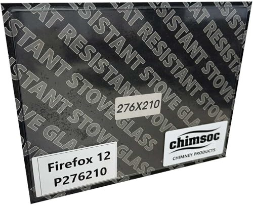 Chimsoc Replacement Stove Glass - Firefox 12 (276mm x 210mm Rectangular)