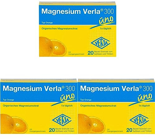 Verla Magnesium Granulat 300 mg, 20 Stück (3er Pack)