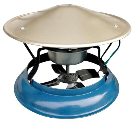 NsiBan Chimney Fan 60W/120W Electric Chimney Fan Flue Chimney Exhaust Fan Fan for BBQ Hut Fireplace Thermo Stove Wood Oven,120W