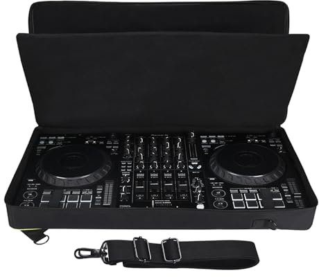 Hzycwgone Tragbare Tragetasche für Pioneer DJ DDJ-FLX10, 1000SRT, DDJ 1000Controllers DDJ 1000 DJ Controller, Ddj-flx10 Tasche für DJ-Controller, Schwarz, 74.5 cm x 42 cm x 11 cm, Transporttasche für