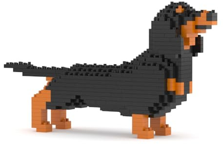 JEKCA Dackel Mini 01S | Mini-Hunde-Bausteine aus Kunststoff | ab 14 Jahren
