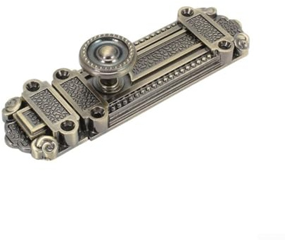 Zilimontt Türriegel aus Zinklegierung, antikes Schiebetürriegel, Sicherheitsschloss, geeignet für Holztüren, Tore, Schränke, Badezimmer, Schlafzimmer, Dachböden, Keller, Schuppen (17,8 cm)