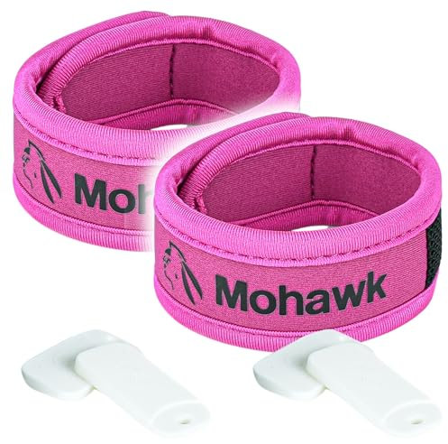 Pulsera de Neopreno con Pastillas Repelentes | Protección anti Mosquitos | Ajustable, Resistente al Agua y Reutilizable | Brazalete Niños y Adultos en Camping, Senderismo y Actividades Aire Libre