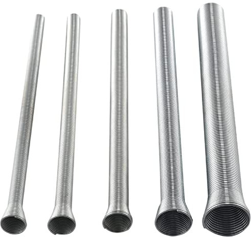 Reinscer 5 piezas tubo doblador máquina 210Mm resorte de extensión tubo doblador máquina 1/4 5/8 acero para cobre y aluminio tubo flexión herramientas