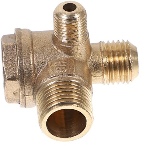 STOBOK Brass Air Compressor Check Valve Non-Return Valve Pneumatic Accessory 16x14x10mm for Small -Free Compressor Replacement Part