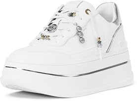 Michael Kors Women's Hayes Lace Up Sneaker, Optic White/Lace Charms, 10