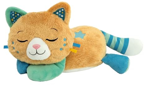 Mon Chaton Ronron Peluche Musicale et Vibrante Bébé Dès la Naissance | Inspirée de la ronronthérapie bien apaisante et douce | sons doux bruits blancs et mélodies | lavable en machine | cadeau