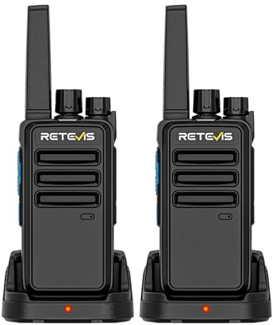 Retevis RT668D DMR Funkgerät Professional, PMR446 Walkie Talkies, Wiederaufladbar mit 2000 mAh Typ-C, Gruppenruf, 256 Kanäle, Robustes Walkie-Talkie für Einzelhandel und Schulen (2er-Pack)