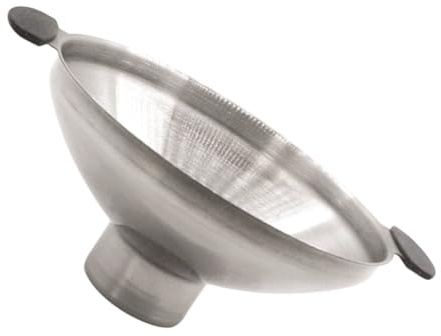 GALPADA Embudo de Acero Inoxidable de Boca Ancha con Doble Asa para Cocina Transferencia de Líquidos y Polvos Tarros Grandes Multipropósito Fácil Limpieza