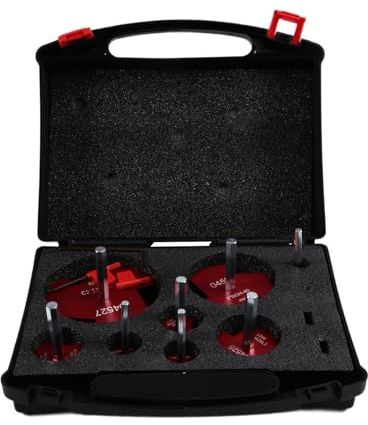 Bosiyrggrl Kit de 8 Escariadores de Tubos de PVC, Protector de Conectores de PVC, Protector de Dados de PVC, Apto para Taladro Estándar de 1/2 Pulgada.