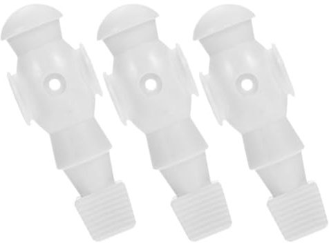 Toyvian 3 Piezas de Figuras de Futbolín para Mesa de Fútbol, Muñecos de Atletas de Futbolín en Abs Blanco, Resistentes a Impactos y Sensación Controlada para Juegos