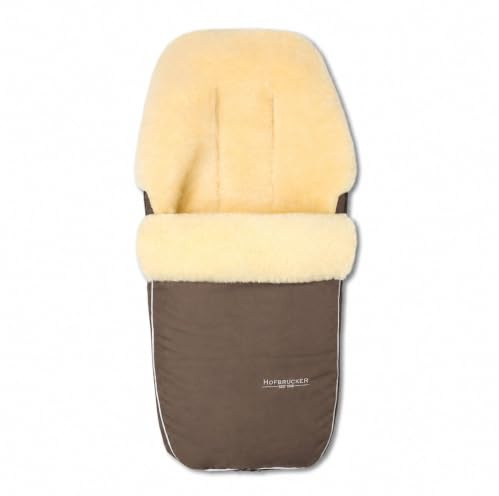 Hofbrucker Kinderwagen Fußsack Polaris – Warm & kuschelig, ideal für Babys & Kleinkinder, hochwertiges Lammfell, passend für Joolz, Cybex & Bugaboo Sportsitz, atmungsaktiv und Wind & Wasser abweisend