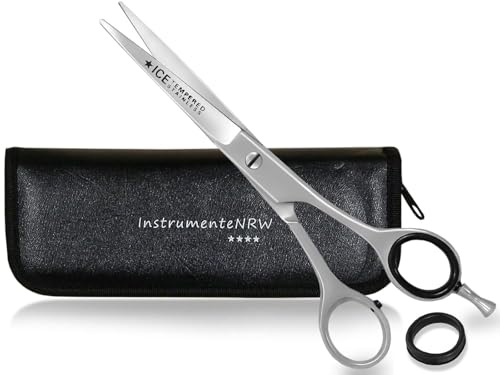 Premium Friseurschere Haarschere mit Mikroverzahnung im Aufbewahrungs-Etui