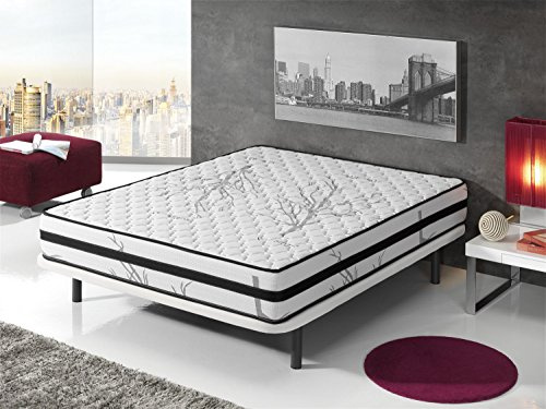 SIMPUR Relax NO Stress MATRATZE 135X190 cm | ERGONOMISCH 7 ZONEN | KOMFORTSCHAUMKERN | EXTRA SOFTE SCHULTERKOMFORTZONE | HÄRTEGRAD H 2 (MITTELFEST) | ORTHOPÄDISCHE MEMORYSCHAUM HÖHE 19 cm