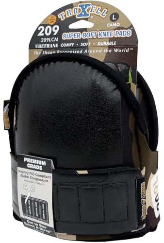 TROXELL USA - Super-Soft Camouflage Kneepads (Large Size/Bagged in Pairs)