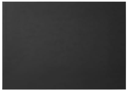 Eglooh - Clio - Schreibtischunterlage Leder Schwarz cm 70x50 - Widerstandsfähige Struktur aus Stahl, raffinierte handwerkliche Nähten und rutschfester Boden - Made in Italy