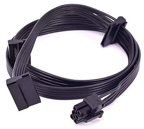 Gintai Câble Alimentation PCI-E 6 Broches 1 à 3 SATA 15 pin Corsair CX850M | CX750M CX600M