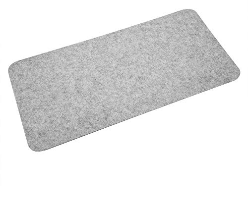 Tischmauspad, 68x33cm Filze Tischmauspad Büro Schreibtisch Laptop-Matte Antistatische Computer-PC-Pads, Antistatische Computer-PC-Pads zur Aufbewahrung(hellgrau)
