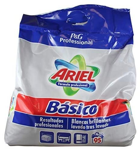 ARIEL Professional Détergent à Lessive en Poudre de Base, 95 Lavages