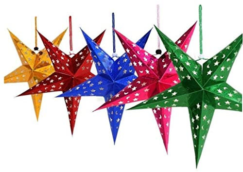 Faltstern 45 cm 5pcs / Set Papiersterne Hohl Papierstern Für Weihnachten