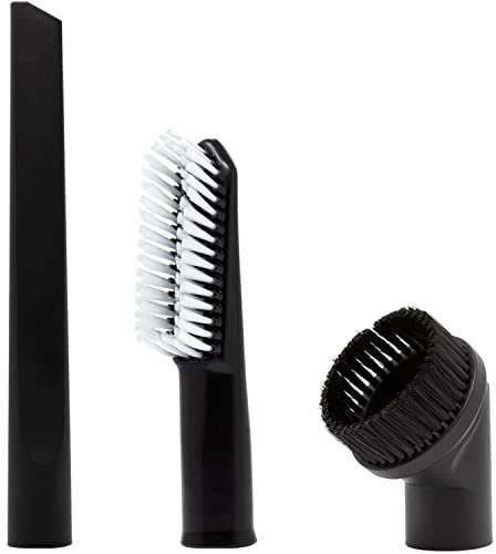 Set di ugelli universali per aspirapolvere, composto da 3 accessori per attacchi per aspirapolvere da 35 mm, 1 spazzola per mobili, 1 bocchetta per fessure lunga, 1 spazzola per tappezzeria