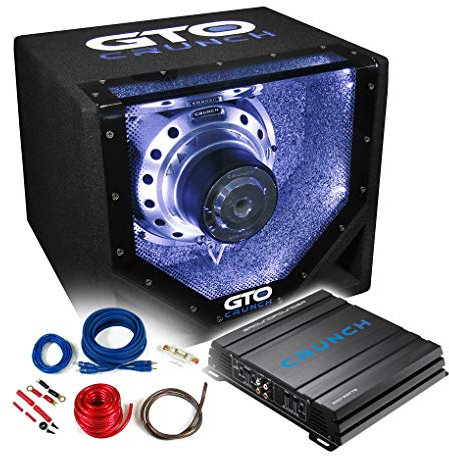 Mediadox Crunch Basspaket - 2-Kanal Endstufe/Verstärker+ Subwoofer+Kabel-Set / GTO10-BP + GPX-500.2 + KABELKIT