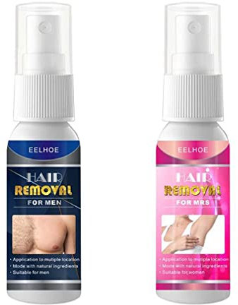 Keeplus Haarentfernungsspray, Sanftes Haarentfernungs-Spray, Intim-Haarentfernung für Beine, Achselhöhle (Männer+Frauen), Aerosol, Beruhigend, Unisex, Erwachsene