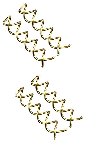 minkissy 40pcs Goody Hair Coil Spiral Bobby Hair Clip Gold Spiral Pins for Women Decorations Clips