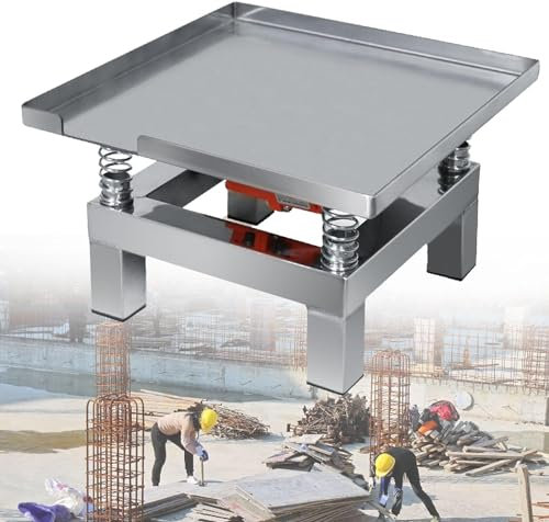 Table vibrante en béton Banc d'essai de vibration Bloc d'essai Plate-forme de vibration Mini table de vibration en acier inoxydable, plate-forme de compacteur en acier inoxydable ( Color : 220v )