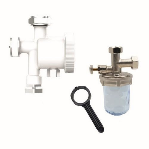 Kit anticalcare salvaspazio per caldaia dosatore + defangatore + chiave ultra compatti con ricarica polifosfato a sfera in omaggio 066051