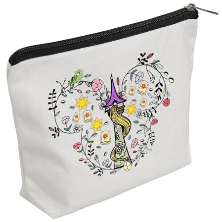 WZJHCL Princess In The Tower Makeup Pouch Castle Cosmetic Kit Bag Princess Storage Pouch Bag (Tower)