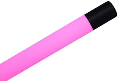 Lichtidee Deluxe Led Leuchtstab softton IP20 63cm pink 10Watt Party Deko Schaufenster farbig bunt mit schwarzem Anschluß Kabel und schwarzer Glitzer Folie