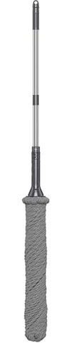 Buachois Trapeador Giratorio autoescurrido, trapeador Giratorio autoescurrido para Limpieza de Pisos Cuerda de Fibra de Acero Inoxidable Trapeador de Piso fácil de apretar Trapeador
