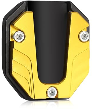 Mtanlo Motorrad-Seitenständer, Universal, Motorradständer, Vergrößerungsplatte, seitliche Vergrößerung des Motorrad-Seitenständers, CNC-Platte aus Aluminium (22 x 60 mm)