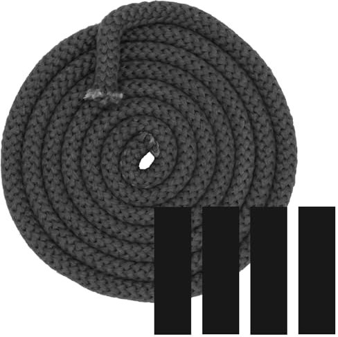 Junta Puerta Chimenea 2,5 M, Tira de Sellado Resistente al Calor, Junta de Vidrio Reemplazo, para Inserto de Estufa, Chimenea, Resistente a 550 °C (Φ 10mm)