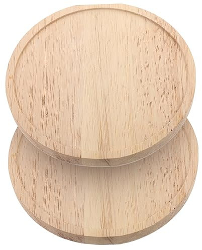 Warmhm Modernes Schwebendes Rundes Wandregal 2 Stück Wandregale Aus Holz Kompakte Größe Platzsparend Für Schlafzimmer Küche Badezimmer