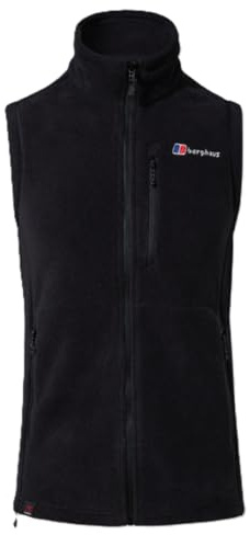 Berghaus mäns interaktiv prisma polartec fleeceväst, svart, XXL