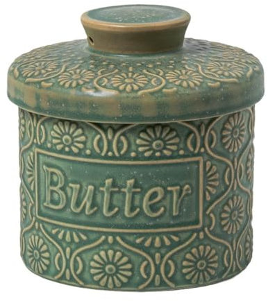 Burriera in ceramica, burriera con coperchio, burriera in ceramica vintage, barattoli for la conservazione del formaggio, burriera in porcellana, burriera in porcellana for conservare il burro al form
