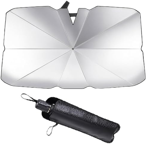 Pare-brise Pare-soleil Voiture Avant Intérieur, Pare-soleil Voiture Pare-soleil Couverture de Pare-Brise de Voiture Protection Solaire Voiture Parapluie Protection Solaire Été