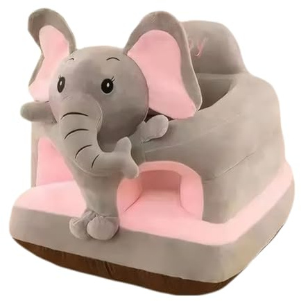 Silla de bebé siéntame lindo elefante gris siéntame asiento en el piso para bebés asiento para bebés de lujoso que soporta el para infantil extraíble y lavable para hogar o viaje