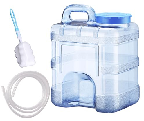 Recipiente De Agua para Camping | Gran Tanque De Agua De 10 litros | Cubo Alimenticio con Grifo para Exteriores Hogar Taller